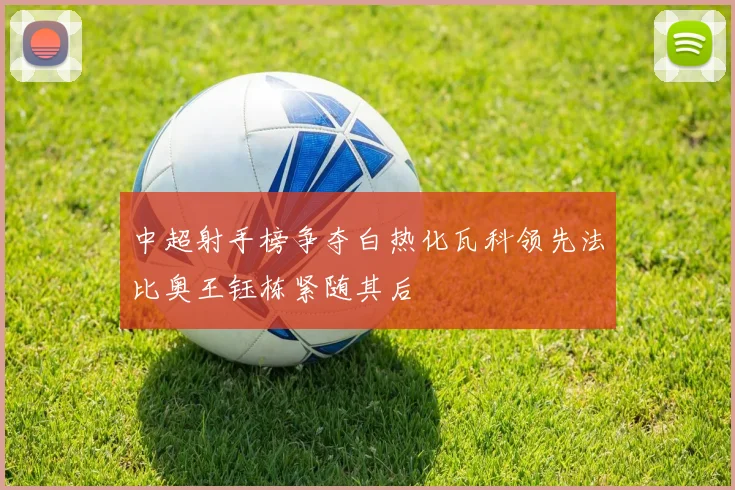 中超射手榜争夺白热化瓦科领先法比奥王钰栋紧随其后